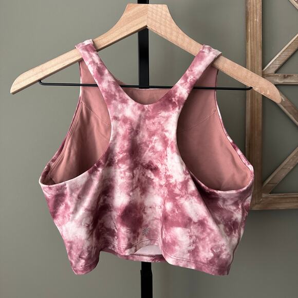 Athleta Pink Tie Dye Conscious Crop Top - Medium - Picture 3 of 5